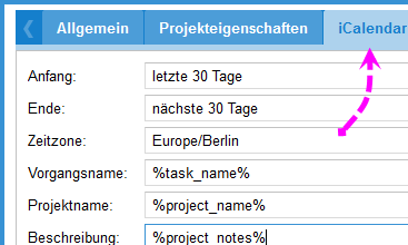 7. iCalendar Templates